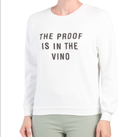 Wildfox the proof is in the vino sweatshirt - Picture 2 of 5